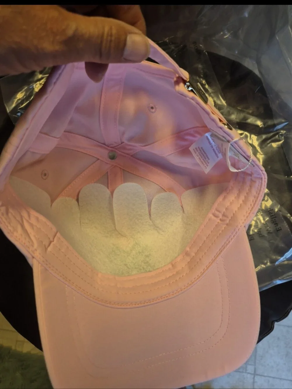 Lilly Pulitzer Shell Pink Logo Run Around Hat